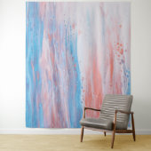 Tenture *~* Beach Foy Pastel Abstrait Turquoise Peach (En situation)