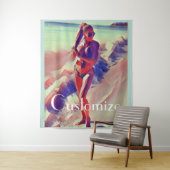 Tenture Beach Girl Thunder_Cove (En situation)