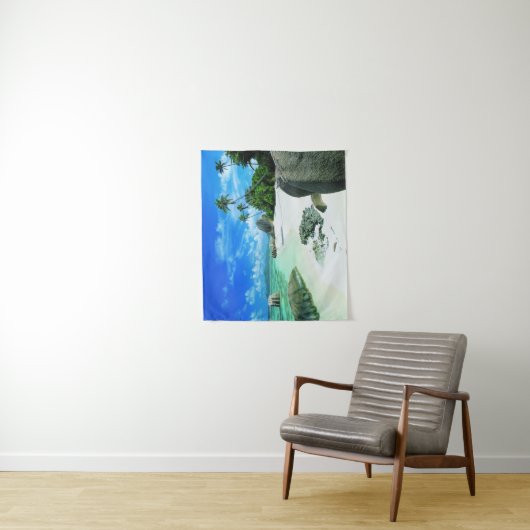 Tenture Beaches tropicales | La Digue (En situation)