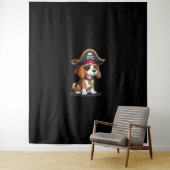 Tenture Beagle Costume de pirate Jolly roger Drapeau Croix (En situation)