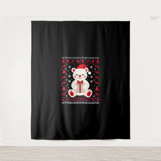 Tenture Bear Christmas Christmas (1) (Devant)