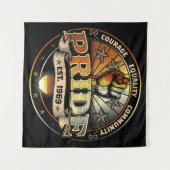 Tenture Bear Pride depuis 1969 (Devant (Horizontal))