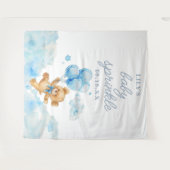 Tenture Bearly Wait Boy Baby shower Saupoudrer photo Prop (Devant (Horizontal))