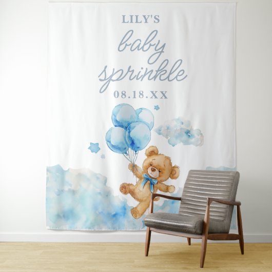 Tenture Bearly Wait Boy Baby shower Saupoudrer photo Prop (En situation)