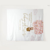 Tenture Bearly Wait Pink Baby shower photo fond (Devant (Horizontal))
