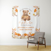 Tenture Bearly Wait to Fall In Love Baby shower Contexte (En situation)