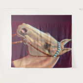 Tenture beau cheval blanc (Devant (Horizontal))