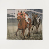 Tenture Beau cheval ravit les propriétaires en course clas (Devant (Horizontal))