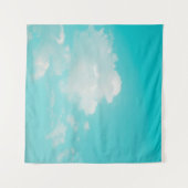 Tenture Beau ciel bleu et nuages avec lumière naturelle (Devant (Horizontal))