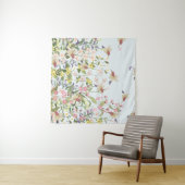 Tenture Beau colibri dans le jardin fleuri (En situation (horizontale))