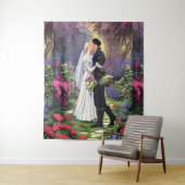 Tenture Beau Couple dans le Parc (En situation)