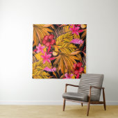 Tenture Beau fond motif d'été fleuri sans soudure (En situation (horizontale))