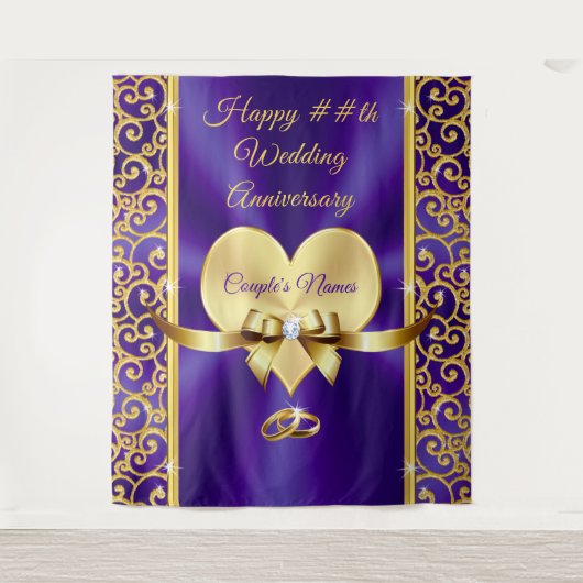 Tenture Beau, Joyeux anniversaire en toile de fond, pour n (Devant)