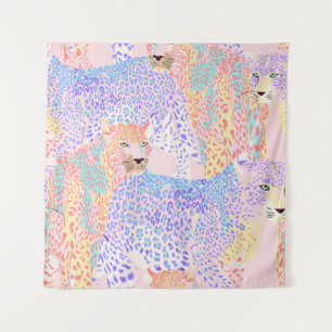 Tenture Beau léopard Motif sans mer illustration Ar