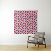 Tenture Beau Motif de Coeurs (En situation (horizontale))