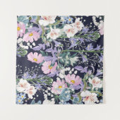 Tenture Beau motif de printemps transparent avec fleur sau (Devant (Horizontal))