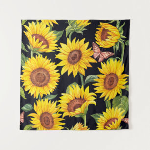 Tenture Beau motif de tournesols