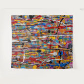 Tenture beau motif d'éclaboussure coloré (Devant (Horizontal))