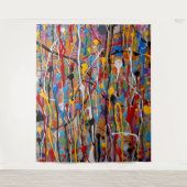 Tenture beau motif d'éclaboussure coloré (Devant)