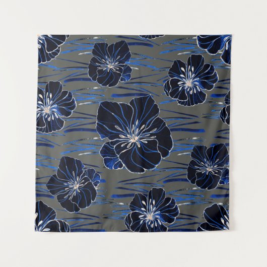 Tenture Beau motif transparent avec aquarelle stylisée (Devant)