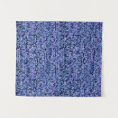 Tenture Beau, motif tricot, tricoté, bleu et (Devant (Horizontal))