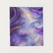 Tenture Beau Motif violet torride sans joint (Devant)