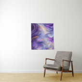 Tenture Beau Motif violet torride sans joint (En situation)