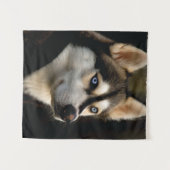 Tenture Beau Oreiller Husky Lrow (Devant (Horizontal))