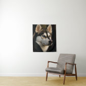 Tenture Beau Oreiller Husky Lrow (En situation)