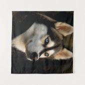 Tenture Beau Oreiller Husky Lrow (Devant (Horizontal))