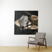 Tenture Beau Oreiller Husky Lrow (En situation (horizontale))