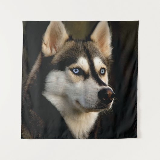 Tenture Beau Oreiller Husky Lrow (Devant)