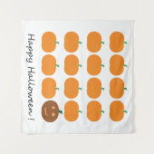 Tenture Beau Patch Citrouille Halloween (Devant (Horizontal))