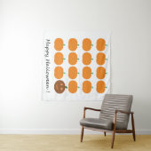Tenture Beau Patch Citrouille Halloween (En situation (horizontale))