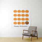 Tenture Beau Patch Citrouille Halloween (En situation)