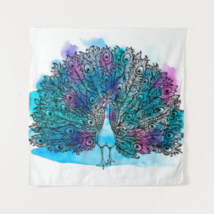 Tenture Beau Peacock Loisirs à main Composé de nombreux de