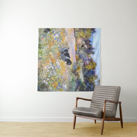 Tenture Beau pointeur avec faisans (En situation (horizontale))