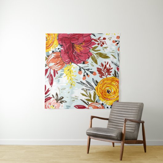 Tenture Beau Rose (En situation (horizontale))