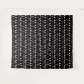Tenture Beaucoup de Motif de chats noirs (Devant (Horizontal))