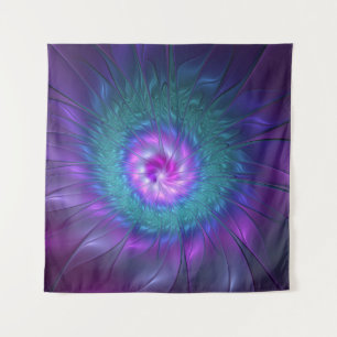 Tenture Beauté florale abstraite, art fractal coloré de fl