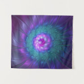 Tenture Beauté florale Abstraite Fleur d'art fractionnée c (Devant (Horizontal))