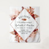 Tenture Beauté Rustique Floral Cadre de Mariage d'Automne  (Devant)