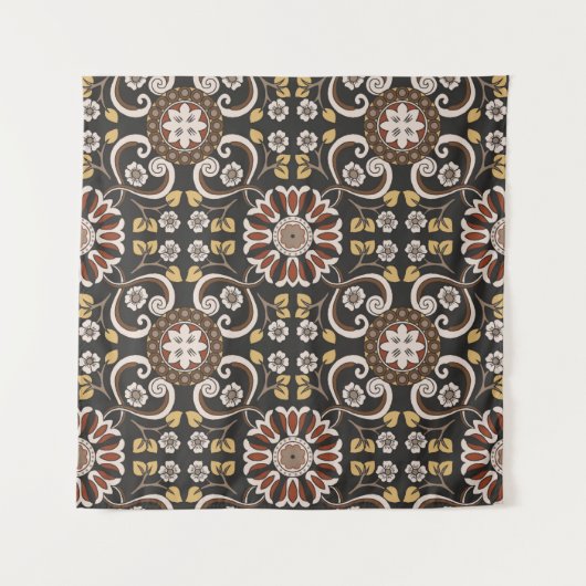 Tenture Beautiful islamic medallion seamless pattern texti (Devant)