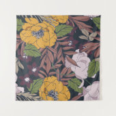 Tenture Beautiful seamless floral pattern background. (Devant (Horizontal))