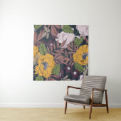 Tenture Beautiful seamless floral pattern background. (En situation)