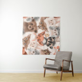 Tenture Beautiful seamless, tileable, watercolor pattern w (En situation (horizontale))