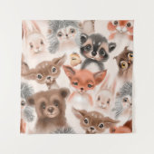 Tenture Beautiful seamless, tileable, watercolor pattern w (Devant)
