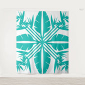 Tenture Beautiful Tropical Hawaiian quilt block tapestry (Devant)