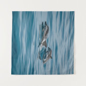 Tenture Beaux dauphins aquatiques (Devant (Horizontal))
