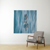 Tenture Beaux dauphins aquatiques (En situation (horizontale))